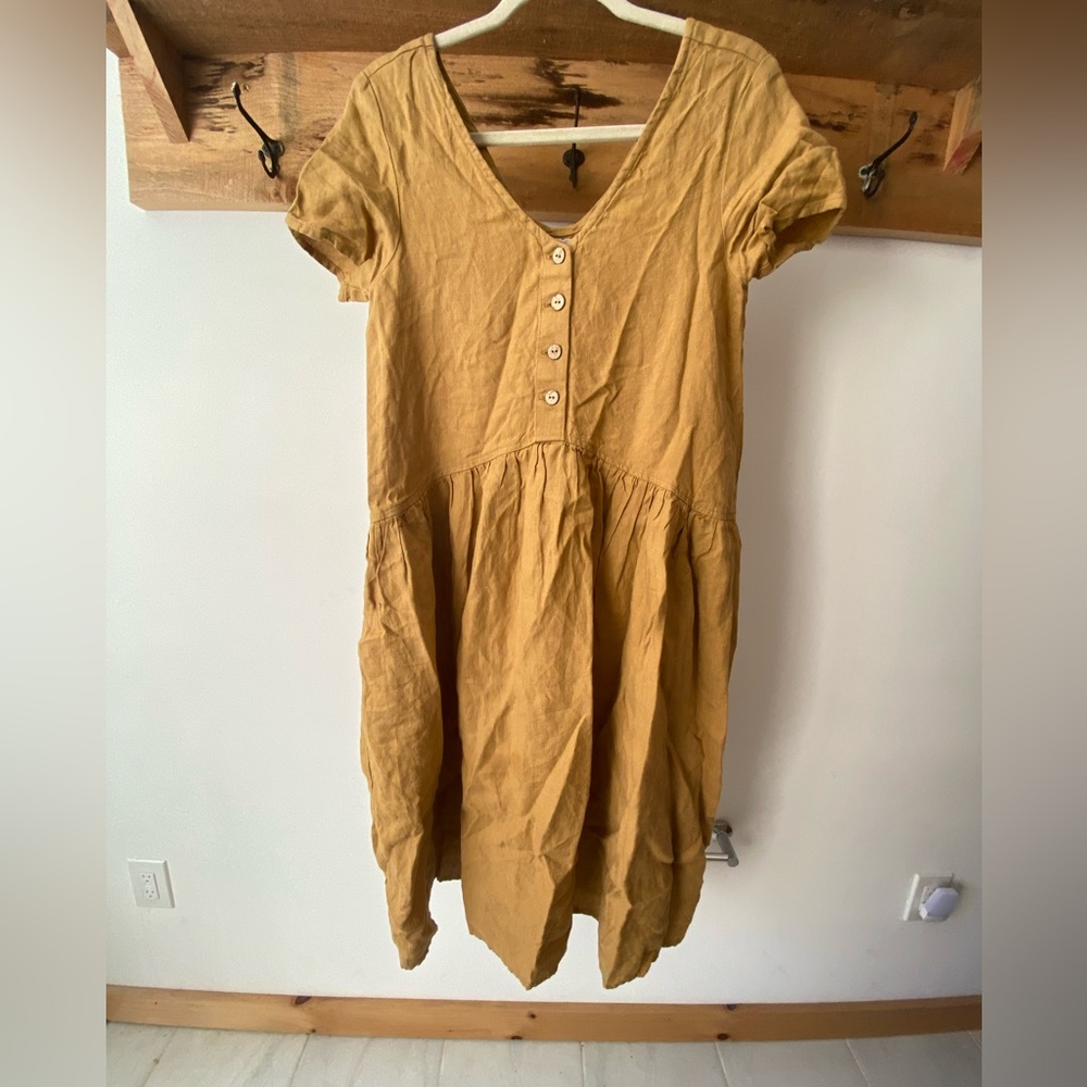 NPL sunflower colored volume dress